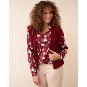 FOS T-shirt 7605 Didi Pebble -Bordeaux